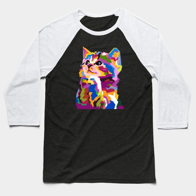 Cute cat in WPAP Baseball T-Shirt by smd90